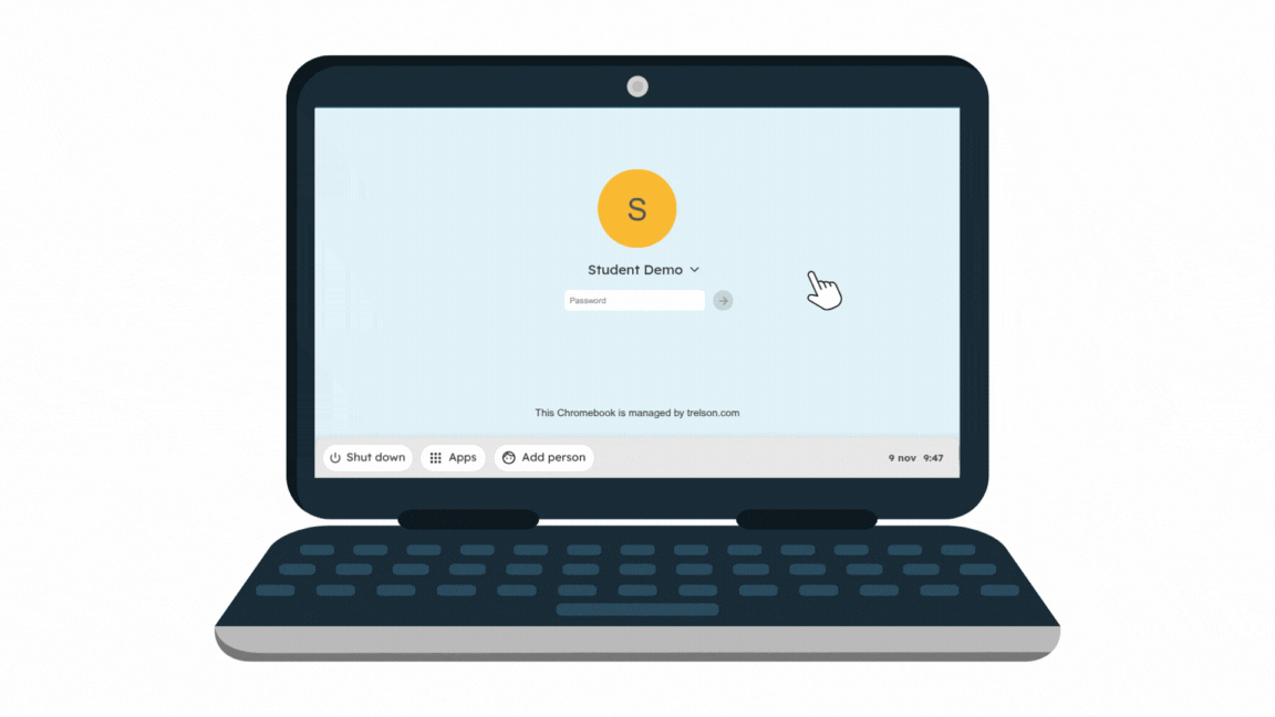 How a kiosk application is accessed.gif